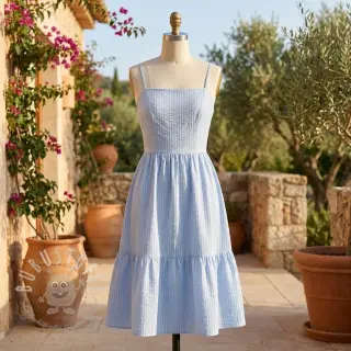 Baumwollstoff BUBBLE dusty blue
