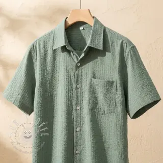 Baumwollstoff BUBBLE khaki