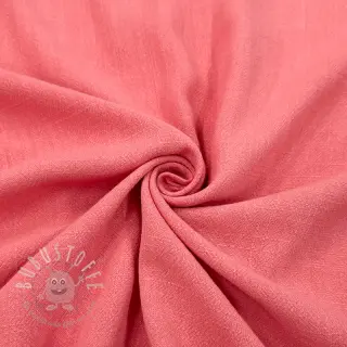 Viskosestoff leinen WASHED coral