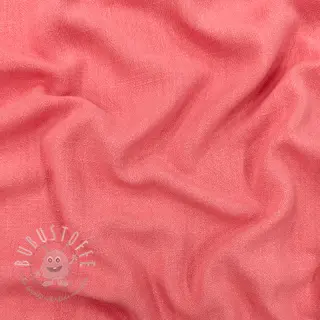 Viskosestoff leinen WASHED coral