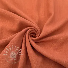 Viskosestoff leinen WASHED terracotta