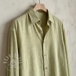Viskosestoff leinen WASHED light lime