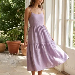 Viskosestoff leinen WASHED cherryblossom
