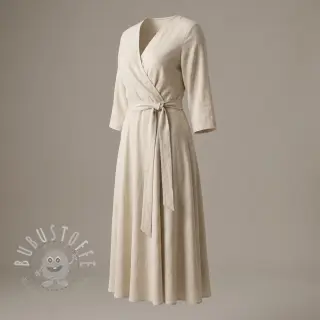 Viskosestoff leinen WASHED light beige