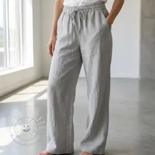 Viskosestoff leinen WASHED grey
