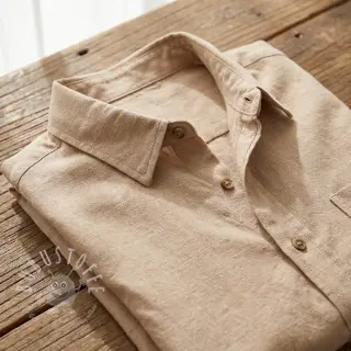 Viskosestoff leinen WASHED beige