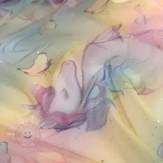 Feintüll Glitter unicorn