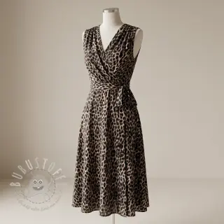 Viskosestoff RADIANCE Wild skin grey digital print