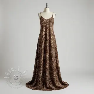 Viskosestoff RADIANCE Skinny brown digital print