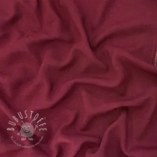 Viskosestoff leinen WASHED wine red