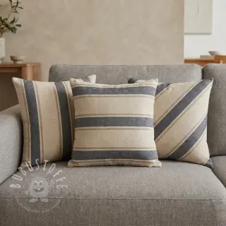 Dekostoff DOBBY Stripe RIVIERA LARGE blue