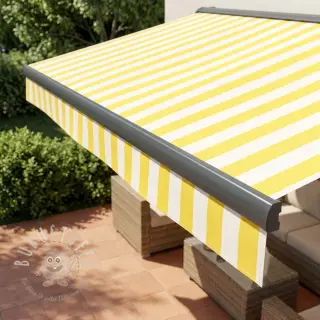 Dekostoff OUTDOOR PREMIUM Stripe yellow