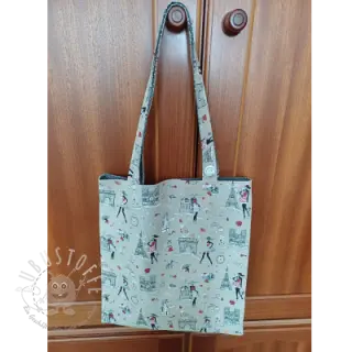 Dekostoff Linenlook Cute Paris multico
