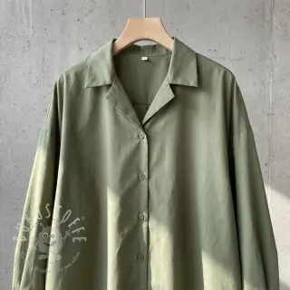 Baumwollstoff mit Viskose olive