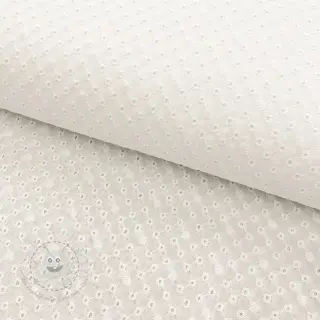Baumwollstoff EMBROIDERY Daniela white