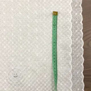 Baumwollstoff EMBROIDERY Daniela white