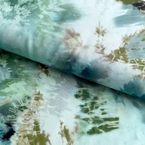 Viskosestoff TWILL Messy TIE DYE design A