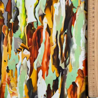Baumwollstoff SATIN STRETCH Abstract paint