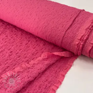 Baumwollstoff SMOGGED EMBROIDERY pink