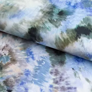 Viskosestoff TWILL Messy TIE DYE design C