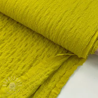 Baumwollstoff SMOGGED EMBROIDERY lime