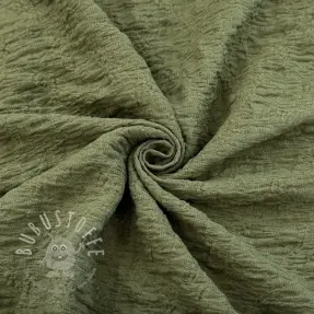 Baumwollstoff SMOGGED EMBROIDERY army green