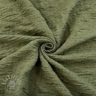 Baumwollstoff SMOGGED EMBROIDERY army green
