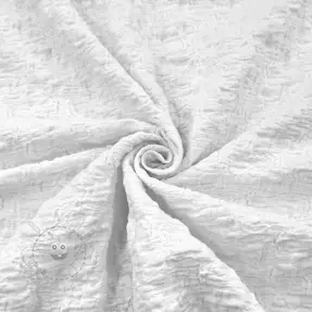 Baumwollstoff SMOGGED EMBROIDERY white