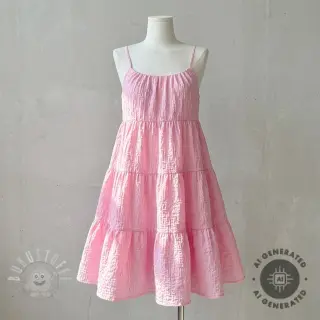 Baumwollstoff SMOGGED EMBROIDERY light pink