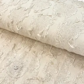 Baumwollstoff mit LeinenJACQUARD RUFFLE