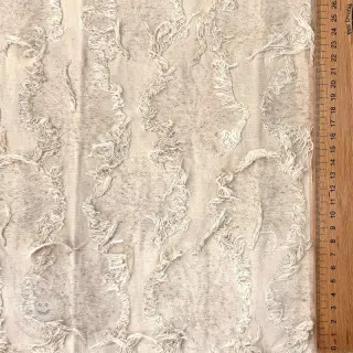 Baumwollstoff mit LeinenJACQUARD RUFFLE