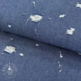 JEANS DENIM 6 OZ Big Holes blue