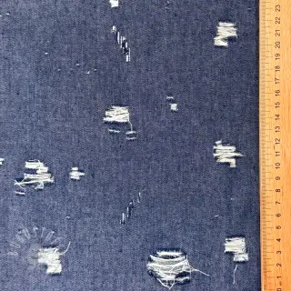 JEANS DENIM 6 OZ Big Holes blue