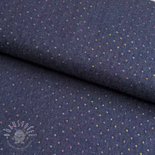 JEANS DENIM 3,8 OZ Drops Metallic dark blue