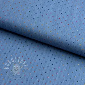 JEANS DENIM 3,8 OZ Drops Metallic blue
