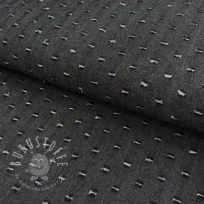 JEANS DENIM 6 OZ Small Holes black