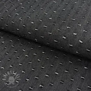 JEANS DENIM 6 OZ Small Holes black