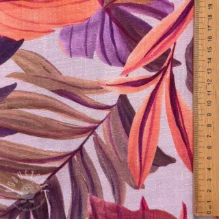 Viskosestoff leinen Painted leaves