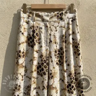 Viskosestoff TWILL Structured Panther design B