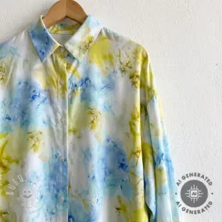 Viskosestoff SATIN Blurricio design B