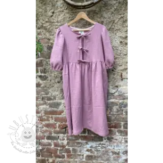Double gauze/musselin dark lilac ORGANIC