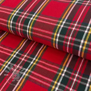 Dekostoff Ecossais rouge vert