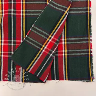 Dekostoff Ecossais vert rouge