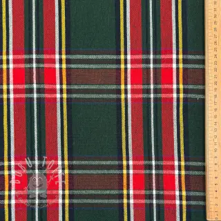 Dekostoff Ecossais vert rouge