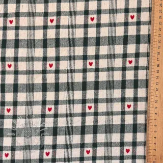 Dekostoff jacquard Ollon vert rouge