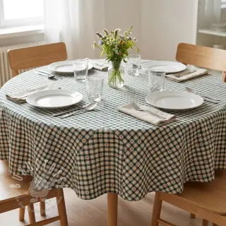 Dekostoff jacquard Villars ecru vert