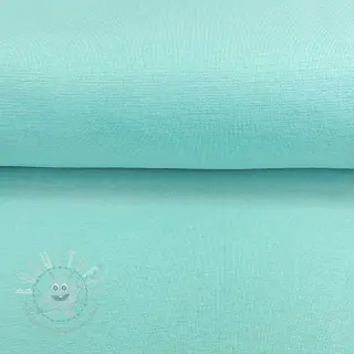 Baumwoll Bündchenstoff glatt ice blue 70