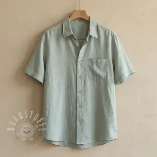 Leinen mit Baumwolle PLAIN mint