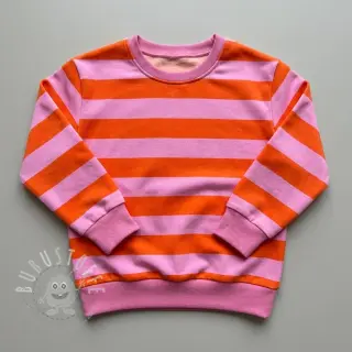 Sweat kuschel SOFT Stripes orange
