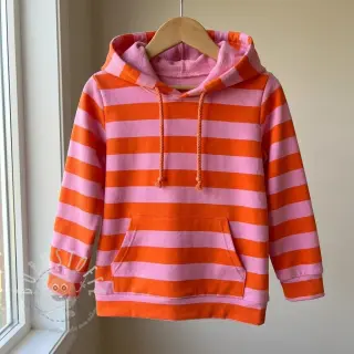 Sweat kuschel SOFT Stripes orange